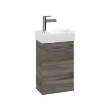 Vannas istabas skapītis Villeroy & Boch Avento, (bez izlietnes), MDF ar akrila virsmu, ar SoftClose, 34x51x20 cm, 1 durvis, Stone Oak, A87600RK