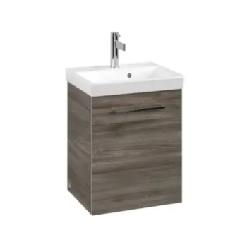 Vannas istabas skapītis Villeroy & Boch Avento, MDF ar akrila virsmu, (bez izlietnes), ar SoftClose, 43x51x35 cm, 1 durvis, Stone Oak, A88701RK