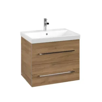 Vannas istabas skapītis Villeroy & Boch Avento 63x51x45cm, 2 atvilknes (bez izlietnes) Kansas Ozols A89000RH