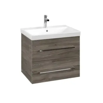 Vannas istabas skapītis Villeroy & Boch Avento, (bez izlietnes), MDF ar akrila pārklājumu, ar SoftClosing durvīm, 43x51x35 cm, 1 durvis, Nordic Oak, A88700VJ