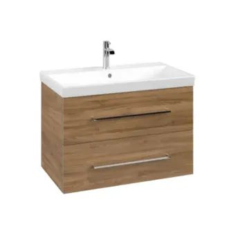 Vannas istabas skapītis Villeroy & Boch Avento, (bez izlietnes), ar SoftClose 34x51x20 cm, 1 durvis, kreisās eņģes, Arizona Oak, A87600VH