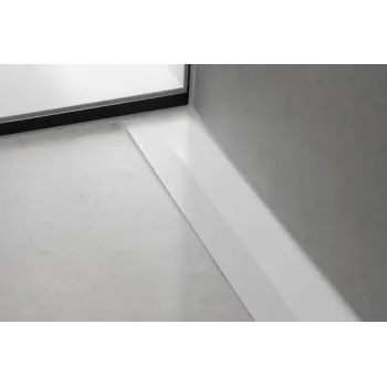 Dušas kanāls Hansgrohe RainDrain Flex, ar nerūsējošā tērauda resti 800, iebūvējams, matēta balta, 56051700 NEW