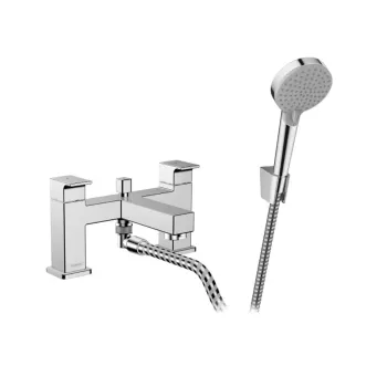 Vannas maisītājs Hansgrohe Vernis Shape, Dušas komplekts, uz vannas malas, 2 atveru montāžai, hroms, 71462000 NEW