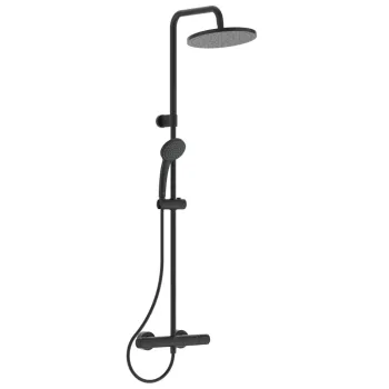 Dušas komplekts Ideal Standard CeraTherm, ar termostatu, matēta melna, A7546XG