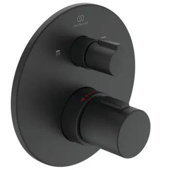 Dušas maisītājs Ideal Standard CeraTherm, ar termostatu, 2 izvadiem, melns, A5815XG