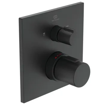 Dušas maisītājs Ideal Standard CeraTherm, ar termostatu, 2 izvadiem, melns, A7523XG