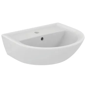 Vannas istabas izlietne Ideal Standard Eurovit, uz virsmas 50x44 cm, ar pārplūdi, balta, W332801