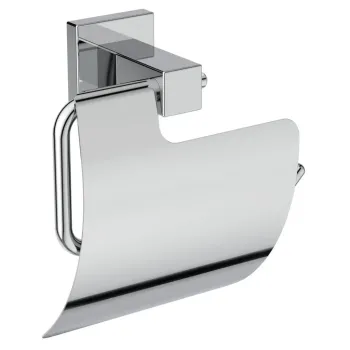 Tualetes papīra turētājs Ideal Standard IOM Square, ar vāku, hroms, E2191AA