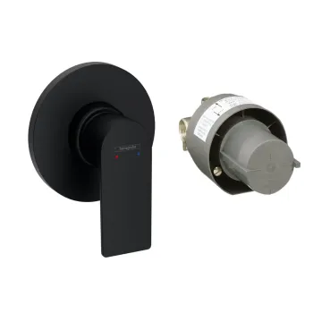 Dušas maisītājs maisītājs Hansgrohe Rebris E, iebūvējams matēta melna, 72658670 NEW