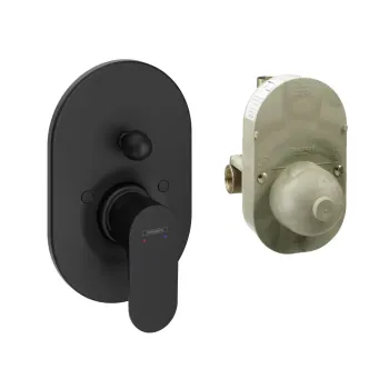 Vannas maisītājs Hansgrohe Rebris S, matēta melna, 72448670 NEW