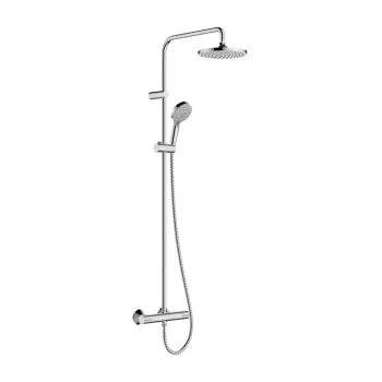 Dušas sistēma Hansgrohe Vernis Blend, ar termostatu, diametrs 21 cm, 2 režīmi, hroms, 26285000 NEW