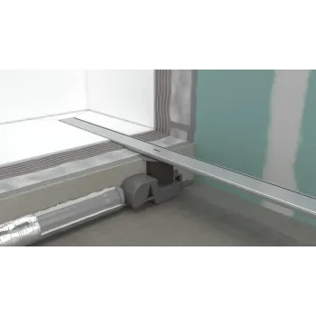 Dušas kanāls Hansgrohe RainDrain Allround, ar resti, matēta nerūsējošā tērauda, 56186800 NEW