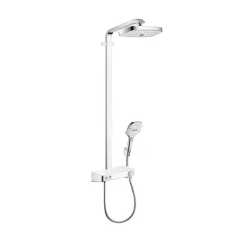 Dušas Sistēma Hansgrohe Raindance Select E, ar termostatu ShowerTablet, 30 cm, 2 režīmi, balta/hroms, 27126400 NEW