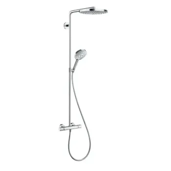 Dušas Sistēma Hansgrohe Raindance Select S, ar termostatu, 24 cm, 2 režīmi, hroms, 27129000 NEW