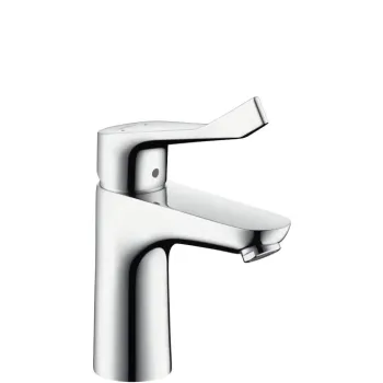 Vannas istabas izlietnes maisītājs Hansgrohe Focus E2, 100 ar sviru un pop-up sifona korķi, hroms, 31911000 NEW