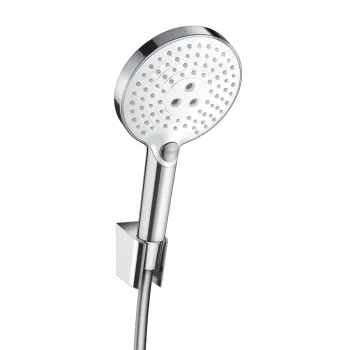 Dušas komplekts Hansgrohe Raindance Select S, 3 režīmi, balta/hroms, 26721400 NEW