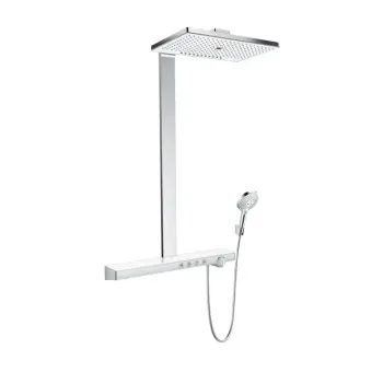 Dušas Sistēma Hansgrohe Rainmaker Select, ar termostatu, 3 režīmi, baltā/hroms, 27029400 NEW