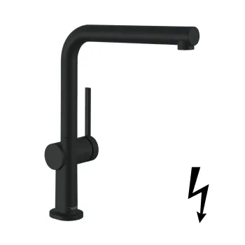 Virtuves Izlietnes Maisītājs Hansgrohe Talis M54, matēta melna, 72859670 NEW