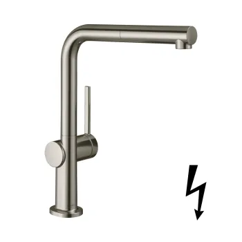 Virtuves Izlietnes Maisītājs Hansgrohe Talis M54, izvelkams uzgalis, nerūsējošais tērauds, 72860800 NEW