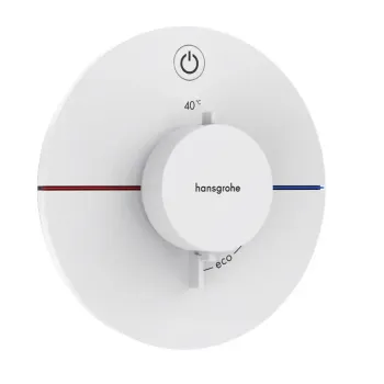 Dušas maisītājs Hansgrohe ShowerSelect Comfort, ar termostatu, iebūvējams, matēta balta, 15553700 NEW