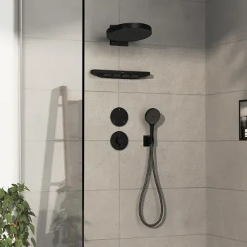 Dušas maisītājs Hansgrohe ShowerSelect Comfort, ar termostatu, iebūvējams, matēta melna, 15559670 NEW