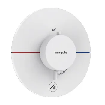 Dušas maisītājs Hansgrohe ShowerSelect Comfort, ar termostatu, iebūvējams, matēta balta, 15562700 NEW