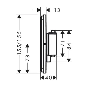 Dušas maisītājs Hansgrohe ShowerSelect Comfort, ar termostatu, iebūvējams, matēta bronza, 15571140 NEW