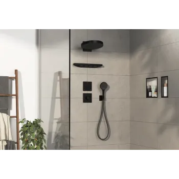 Dušas maisītājs Hansgrohe ShowerSelect Comfort, iebūvējams, ar 3 patērētājiem, matēta melna, 15573670 NEW