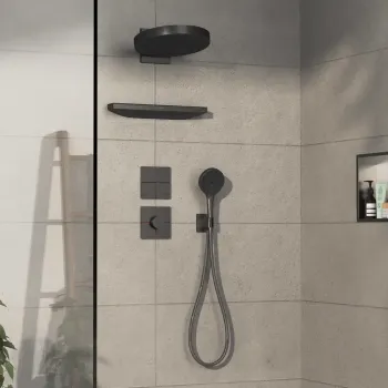 Dušas maisītājs Hansgrohe ShowerSelect Comfort, iebūvējams, ar termostatu, matēta melna hroms, 15574340 NEW
