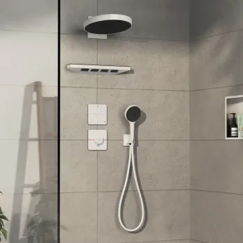 Dušas maisītājs Hansgrohe ShowerSelect Comfort, ar termostatu, iebūvējams, matēta balta, 15588700 NEW
