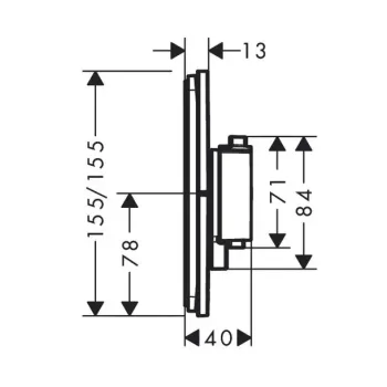 Dušas maisītājs Hansgrohe ShowerSelect Comfort, iebūvējams, ar termostatu, matēta bronza, 15589140 NEW