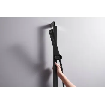 Dušas komplekts Hansgrohe Pulsify E, stienis un dušas šļūtene, EcoSmart, matēta melna, 24380670 NEW