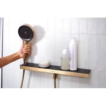 Dušas galva Hansgrohe Rainfinity, ar plauktu, matēta bronza, 26243140 NEW