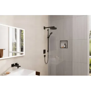 Dušas komplekts Hansgrohe Rainfinity, 3 režīmi, matēta melna, 28743670 NEW