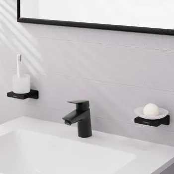 Vannas istabas izlietnes maisītājs Hansgrohe Logis, CoolStart, matēta melna, 71073670 NEW
