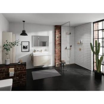 Vannas istabas izlietnes maisītājs Hansgrohe Tecturis E, CoolStart, EcoSmart, matēta bronza, 73021140 NEW