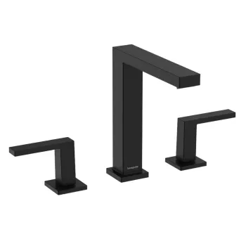 Vannas istabas izlietnes maisītājs Hansgrohe Tecturis E, ar Push-Open izplūdi, iebūvējams EcoSmart, matēta melna, 73030670 NEW