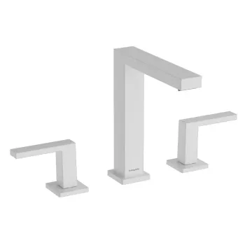 Vannas istabas izlietnes maisītājs Hansgrohe Tecturis E, ar Push-Open izplūdi, iebūvējams EcoSmart, matēta balta, 73030700 NEW