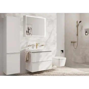 Vannas istabas izlietnes maisītājs Hansgrohe Tecturis E, ar Push-Open izplūdi, CoolStart, EcoSmart, matēta bronza, 73040140 NEW