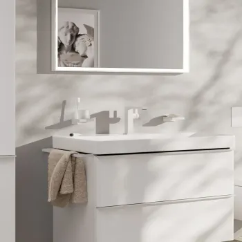 Vannas istabas izlietnes maisītājs Hansgrohe Tecturis E, CoolStart, EcoSmart, matēta balta, 73041700 NEW