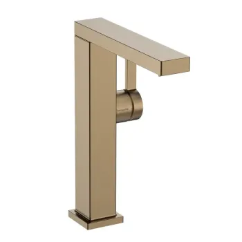 Vannas istabas izlietnes maisītājs Hansgrohe Tecturis E, ar Push-Open izplūdi, CoolStart, EcoSmart, matēta bronza, 73060140 NEW