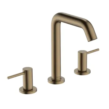 Vannas istabas izlietnes maisītājs Hansgrohe Tecturis S, ar Push-Open izplūdi, iebūvējams EcoSmart, matēta bronza, 73330140 NEW