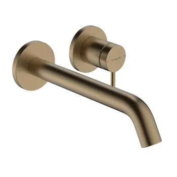 Vannas istabas izlietnes maisītājs Hansgrohe Tecturis S, iebūvējams, ar PopUp vārstu, EcoSmart, matēta bronza, 73351140 NEW