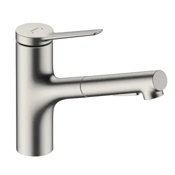 Virtuves Izlietnes Maisītājs maisītājs Hansgrohe Zesis M33, izvelkams uzgalis, nerūsējošais tērauds, 74821800 NEW