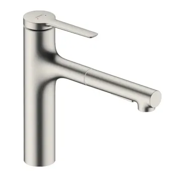 Virtuves Izlietnes Maisītājs Hansgrohe Zesis M33, ar izvelkamu uzgali, nerūsējošais tērauds, 74822800 NEW