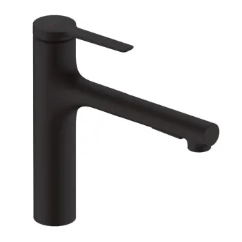 Virtuves Izlietnes Maisītājs Hansgrohe Zesis M33, izvelkams uzgalis, matēta melna, 74823670 NEW