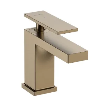 Vannas istabas izlietnes maisītājs Hansgrohe Tecturis E, ar PopUp vārstu, CoolStart, EcoSmart, matēta bronza, 73004140 NEW
