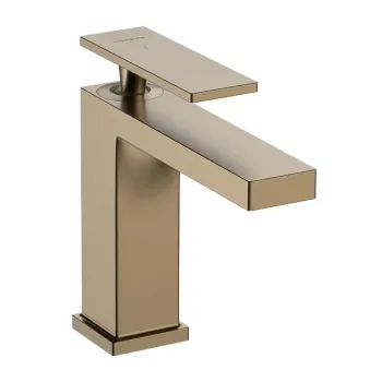 Vannas istabas izlietnes maisītājs Hansgrohe Tecturis E, ar PopUp vārstu, CoolStart, EcoSmart, matēta bronza, 73018140 NEW