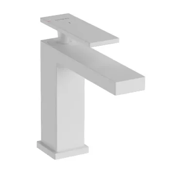 Vannas istabas izlietnes maisītājs Hansgrohe Tecturis E, ar PopUp vārstu, matēta balta, 73018700 NEW