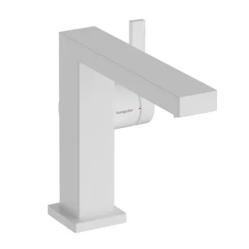Vannas istabas izlietnes maisītājs Hansgrohe Tecturis E, ar Push-Open izplūdi, CoolStart, EcoSmart, matēta balta, 73024700 NEW